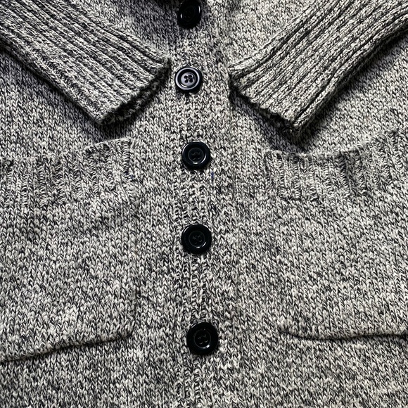 Americana Women's Long Cardigan Hooded Button Up Long Sleeve Sweater Size M/L - Picture 3 of 10